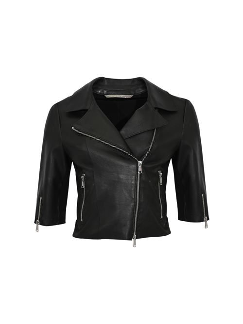 Giubbotto Coco in pelle Nero LEATHER AUTHORITY | COCO20